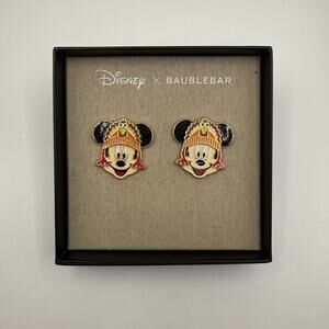 Disney x Baublebar Mickey Mouse Thanksgiving Turkey Earrings Jewelry New